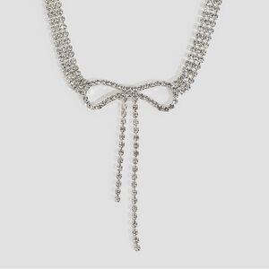 Rhinestone Bow Necklace, Ardene